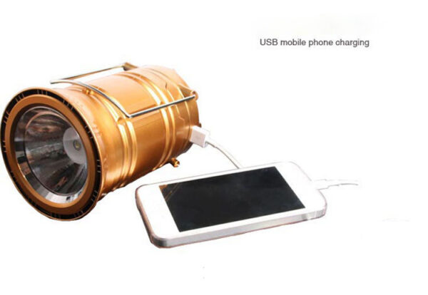 New solar charging type multifunctional telescopic camping lantern lantern outdoor camping tent lamp - Image 3