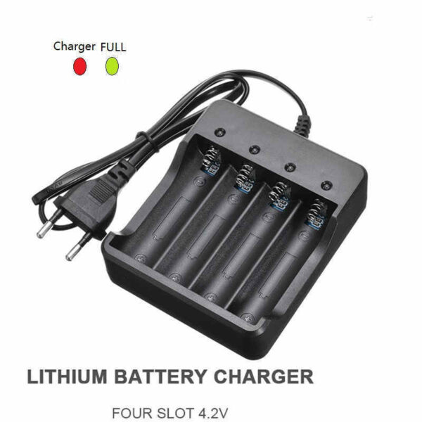 Four-slot Charger 18650 Four-charger With Cable Smart Multi-function Charger - Image 3