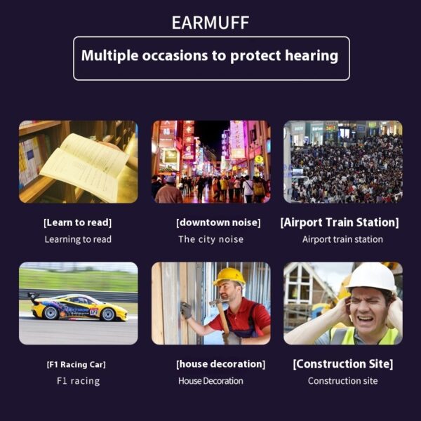 Head Mounted Soundproof And Comfortable Noise Proof Earmuffs - Image 5