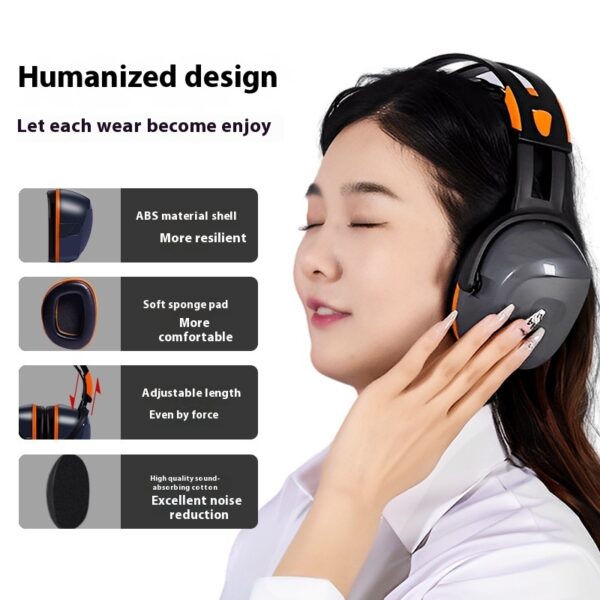 Head Mounted Soundproof And Comfortable Noise Proof Earmuffs - Image 4